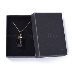 Natural Tourmaline Pendant Necklaces&nbsp;NJEW-JN02425