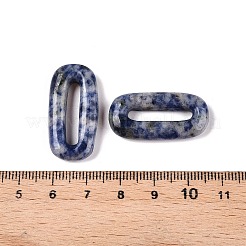 Natural Blue Spot Jasper Oval Pendants&nbsp;G-N342-105K