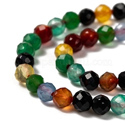 Natural Agate Beads Strands&nbsp;G-A129-3mm-A06