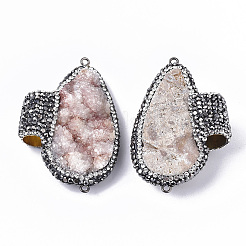 Dyed Natural Druzy Quartz Chandelier Components Links&nbsp;RB-Q215-008F