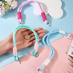 3Pcs 3 Colors Polyester Cord Phone Hand Strap Chains&nbsp;AJEW-TA0002-69