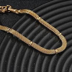 3MM 304 Stainless Steel Round Mesh Chain Bracelets&nbsp;SA-CBA2696-17G