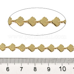 Brass Shell Shape Link Chains&nbsp;CHC-C014-08G