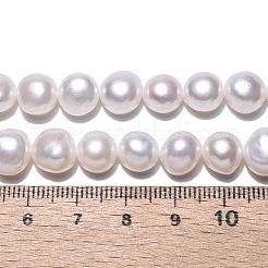Natural Cultured Freshwater Pearl Beads Strands&nbsp;PEAR-N014-08I-01