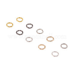 1000個5色アイアン丸カン  オープンリング リング  ミックスカラー  8x1.2mm  200個/カラー&nbsp;IFIN-CJ0001-54