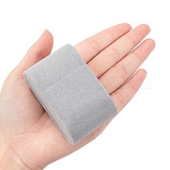 フロッキング布ジュエリー時計ディスプレイ  濃いグレー  7.2x4.4x3.5cm  直径：19.4センチメートル&nbsp;BDIS-WH0004-02A