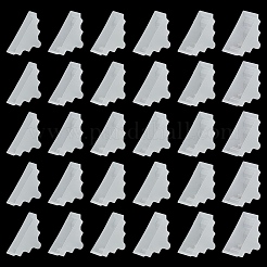 60個 6スタイル 三角形 プラスチック 家具コーナーガード  テーブルコーナープロテクター  ホワイト  33x57x14~24mm  10個/スタイル&nbsp;AJEW-BC0007-84B
