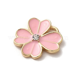 Flower Alloy Enamel Pendants&nbsp;ENAM-A007-04KCG-01