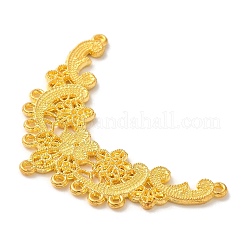 ラックメッキ合金フラワーシャンデリアコンポーネントリンク  ゴールドカラー  31x46x2mm  穴：1mm&nbsp;STAS-M016-14G