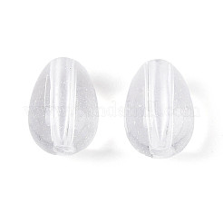 ベーキングペイント透明ガラスビーズ  ティアドロップ  透明  9x6mm  穴：1.2mm  約2325個/1000g&nbsp;DGLA-N014-10M