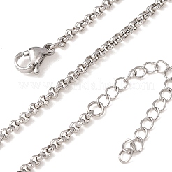 2.5MM 304 Stainless Steel Rolo Chain/Pea Chain Necklaces&nbsp;SA-CBA4160-23P