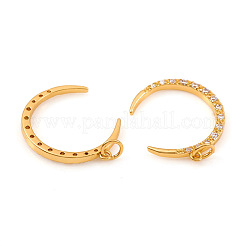 Brass Micro Pave Cubic Zirconia Pendants&nbsp;KK-I672-35
