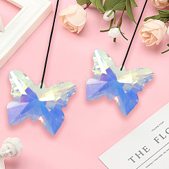 Butterfly Glass Hanging Suncatchers&nbsp;HJEW-WH20019-10A