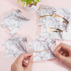 Rectangle Paper Hair Clip Display Cards&nbsp;CDIS-WH0027-04A-01