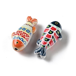 Printed Alloy Beads&nbsp;AL-CBA91DB-04