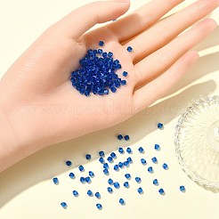 プレシオサ®クリスタルビーズ  チェコクリスタル  双円錐形(451 69 302 ロンデル)  60310 カプリブルー  4mm  穴：0.8mm&nbsp;Y-PRC-BA4-60310