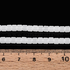 Imitation Jade Glass Beads Strands&nbsp;GLAA-N065-4x4mm-B01