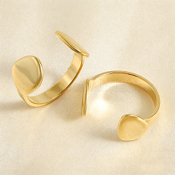 304 Stainless Steel Cuff Open Rings&nbsp;KI5039-2