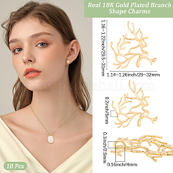 10Pcs Brass Pendants&nbsp;KK-BBC0025-97