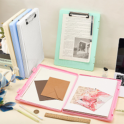 5Pcs 5 Colors Plastic Clipboards Storage Box&nbsp;AJEW-FG0005-57