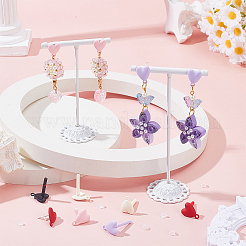 5 Colors Alloy Stud Earring Findings&nbsp;FIND-SP0005-60A