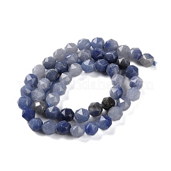 Dyed & Heated Natural Blue Aventurine Beads Strands&nbsp;G-NH0021-A23-01