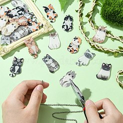 30Pcs 15 Styles Acrylic Pendants&nbsp;OACR-CJ0001-96
