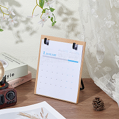 Wood Desktop Calendar Holder Rack&nbsp;ODIS-WH0106-12