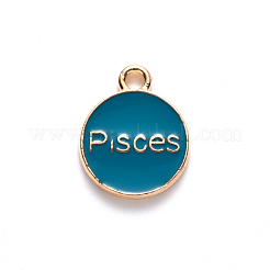 Alloy Enamel Pendants&nbsp;X-ENAM-S124-01B-05H