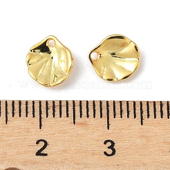 Brass Lotus Leaf Charms&nbsp;X-KK-V015-19G