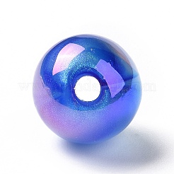 UV Plating Rainbow Iridescent Acrylic Beads&nbsp;OACR-C010-05E