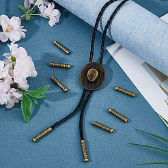 10Pcs Retro Zinc Alloy Cord Ends&nbsp;FIND-FH0017-97AB