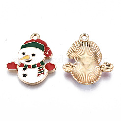 Eco-Friendly Alloy Enamel Pendants&nbsp;X-ENAM-Q437-068-NR