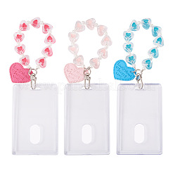 3Pcs 3 Colors Rectangle Acrylic Card Holders&nbsp;OFST-TA0001-05
