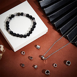54Pcs 9 Style 201 & 304 Stainless Steel Beads&nbsp;STAS-UN0048-89
