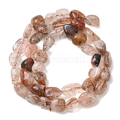 Natural Rutilated Quartz Beads Strands&nbsp;G-P568-C10-01
