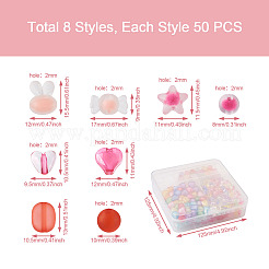 400Pcs 8 Style Acrylic Beads&nbsp;TACR-PJ0001-02