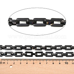201 Stainless Steel Rectangle Link Chains&nbsp;CHS-F024-03B-EB