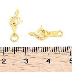 925スターリングシルバースプリングリングの留め金  18KGP本金メッキ  16mm&nbsp;LS-STER-H111-06G
