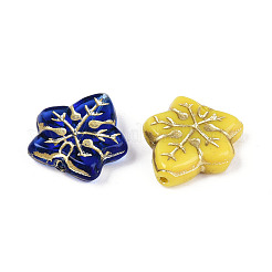 Leaf Glass Beads&nbsp;GLAA-T025-57M