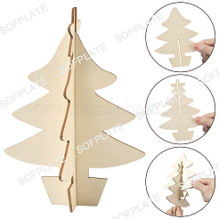 1 Bag Unfinished Wooden Christmas Trees&nbsp;WOOD-SP0001-73