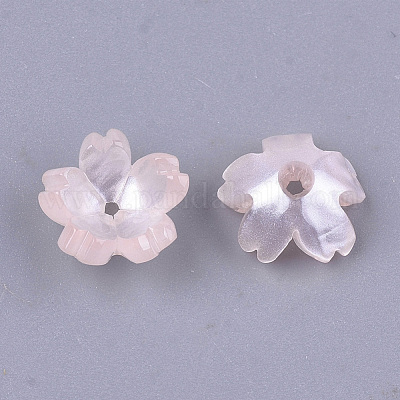 Cellulose Acetate(Resin) Bead Caps&nbsp;X-KK-S161-03B-1