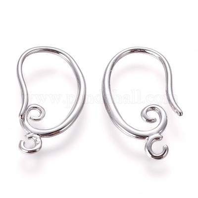 Brass Earring Hooks&nbsp;KK-L177-27P-1