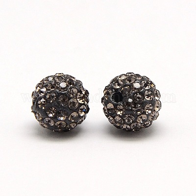 Polymer Clay Rhinestone Beads&nbsp;RB-A053-4mm-12-1