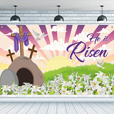 Polyester Hanging Banner Sign&nbsp;AJEW-WH0190-057-1