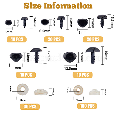 Plastic Doll Nose Sets&nbsp;DIY-WH0297-07D-1