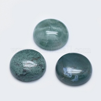Natural Moss Agate Cabochons&nbsp;G-G760-B02-18-1