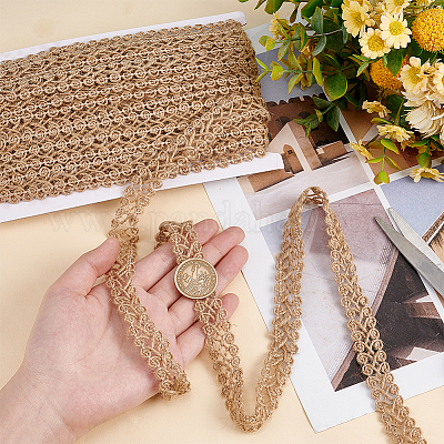 Braided Jute Ribbon&nbsp;OCOR-WH0079-21A-1