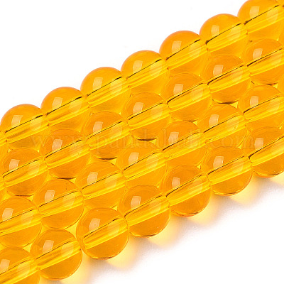 Transparent Glass Beads Strands&nbsp;GLAA-T032-T6mm-11-1