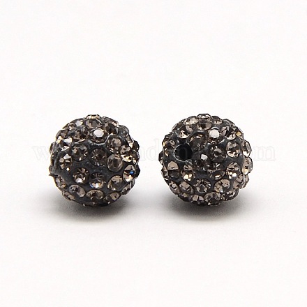 Polymer Clay Rhinestone Beads&nbsp;RB-A053-4mm-12-1